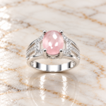 Pure Silver Roselune Ring