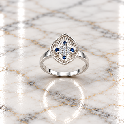 Royal Star Pure Silver Ring