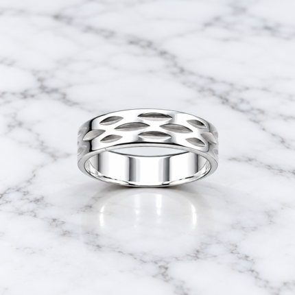 Leaf Mark Pure Silver Ring