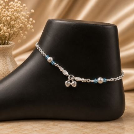 Fine Silver Payal Pair with Elegant Detailing