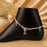 Fine Silver Payal Pair with Graceful Traditional Design