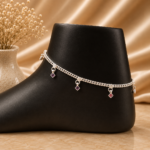 Fine Silver Payal Pair with Graceful Traditional Design