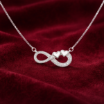 925 Silver Infinity Heart Pendant