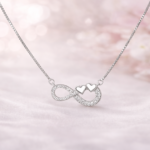 925 Silver Infinity Heart Pendant