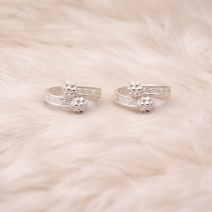 Elegant Pure Silver Toe Rings