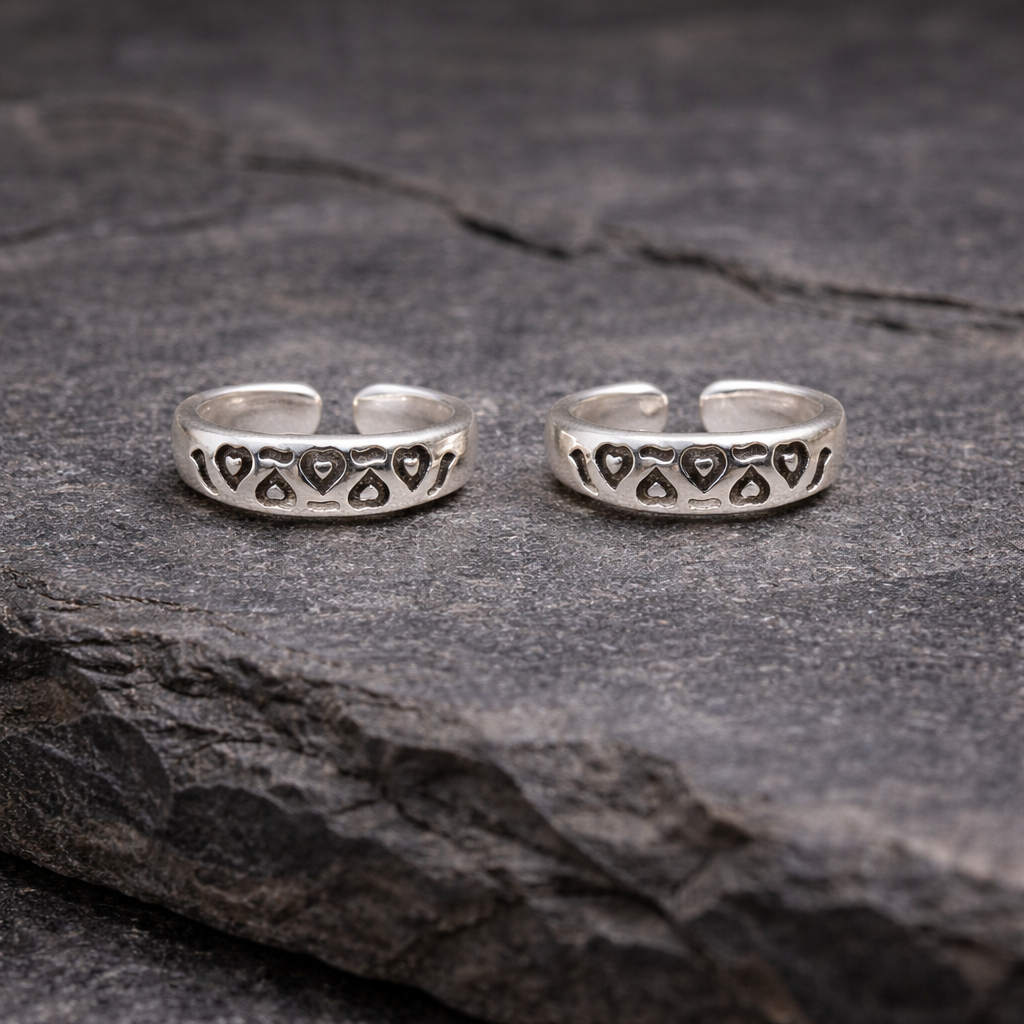 ChatGPT Image Mar 13, 2026, 03_32_21 PM Heart Design Pure Silver Toe Ring