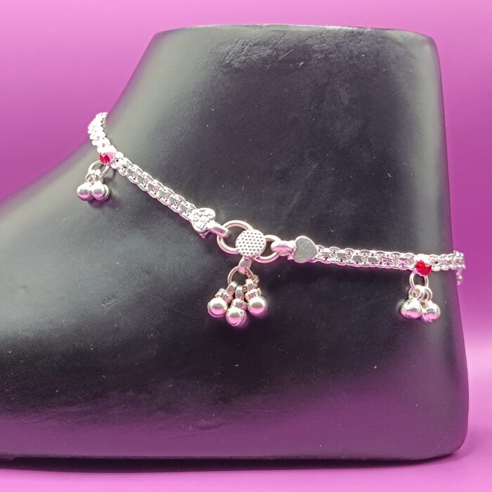 Stylish Pure Silver Payal