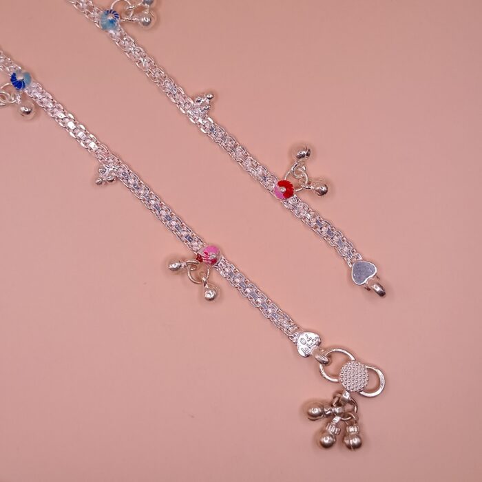 Stylish Pure Silver Payal