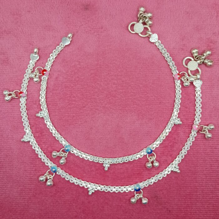 Stylish Pure Silver Payal