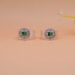 lotus-green-stone-pure-silver-toe-ring