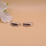 Heart Design Pure Silver Toe Ring