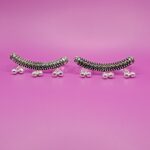 Antique Pure Silver Oxidised Toe Rings
