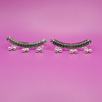 Antique Pure Silver Oxidised Toe Rings