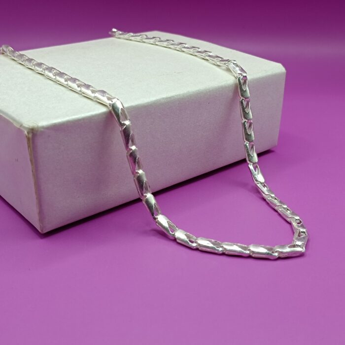 Pure Silver Figaro Link Chain