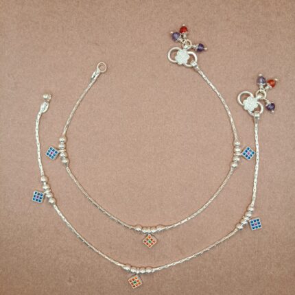 Vibrant Pure Silver Payal
