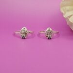 Oval Design Pure Silver Toe Rings