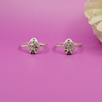 Oval Design Pure Silver Toe Rings