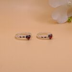 Pure Silver Heart Toe Rings