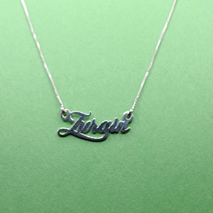 Sterling Silver Name Pendant – Symbol of Faith & Beauty(on order) (only pendant)