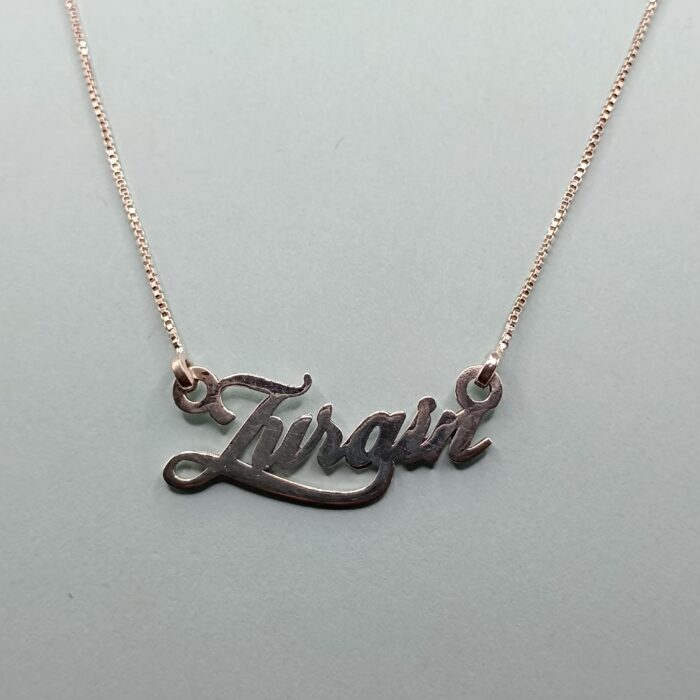 Sterling Silver Name Pendant – Symbol of Faith & Beauty(on order) (only pendant)