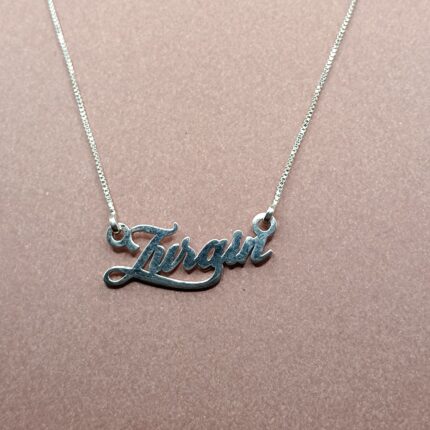 Sterling Silver Name Pendant – Symbol of Faith & Beauty(on order) (only pendant)