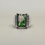 925 Silver Bird Trishul Ring