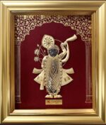 24K Handmade Shreenath ji Gold Frames – Auspicious & Elegant