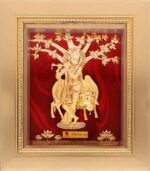 24K Handmade Krishna Gold Frame – Eternal Grace in Pure Gold
