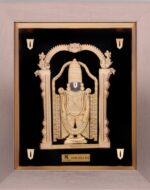 24K Handmade Lord Tirupati Gold Frame – Sacred Grace in Pure Gold