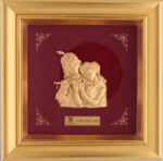 24K Handmade Radha Krishna Gold Frames – Divine & Luxurious Art