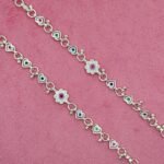 Fine Silver Payal with Elegant Traditional Design