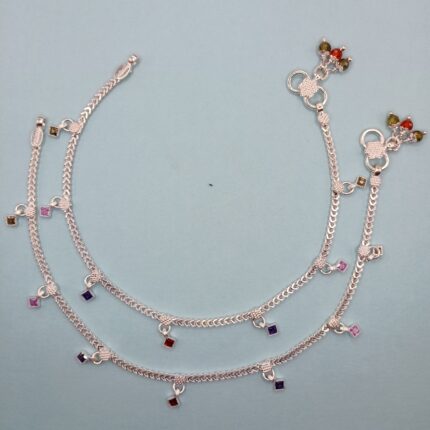 Fine Silver Payal Pair with Graceful Traditional Design