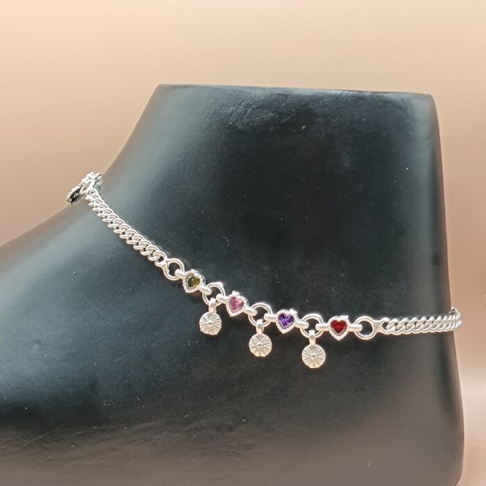 Elegant Silver Payal for Women