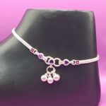 Handcrafted Pure Silver Payal for Women