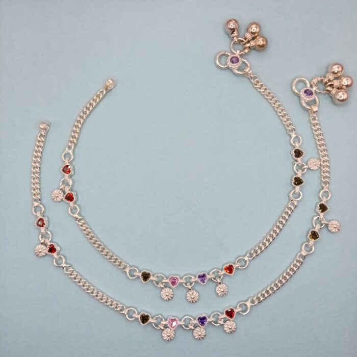 Elegant Silver Payal for Women