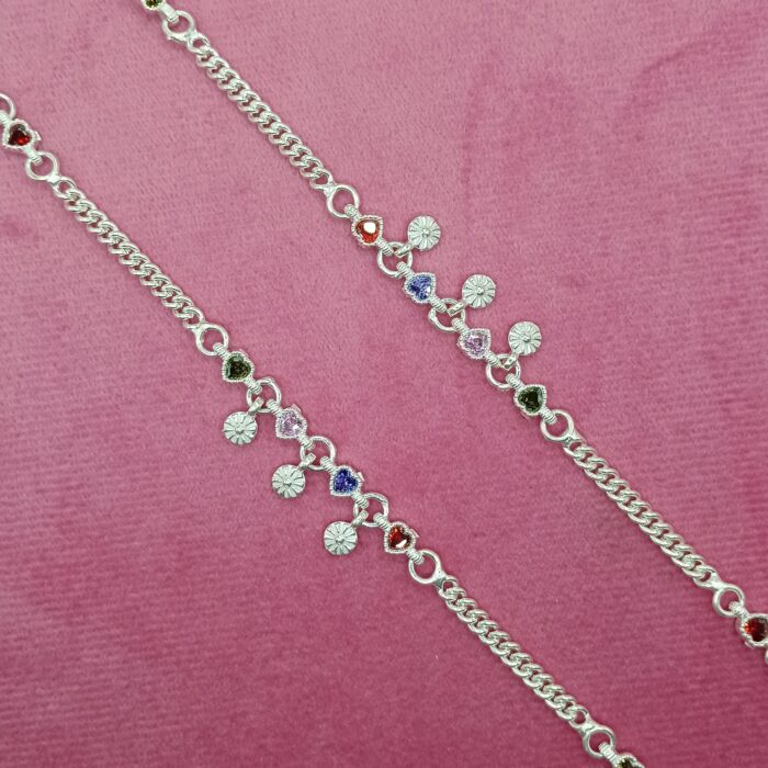 Elegant Silver Payal for Women