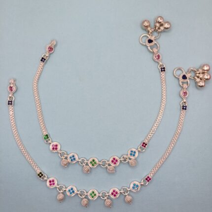 Classic Silver Payal for Daily Wear.