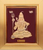 24K Pure Gold Frame for Lord Shiva – Exquisite Handcrafted Devotional Art