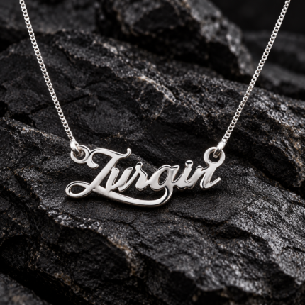 Sterling Silver Name Pendant – Symbol of Faith & Beauty(on order) (only pendant)