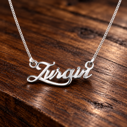 Sterling Silver Name Pendant – Symbol of Faith & Beauty(on order) (only pendant)