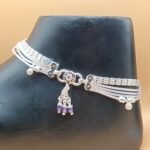 Elegant Pure Silver Dulhan Payal with Multi-Layer