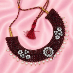 Handcrafted 925 Silver Chatai Set with Flower Motifs & Pearls