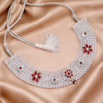 925 Sterling Silver Chatai Design Necklace Set