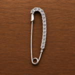 Pure Silver Saree Pin – Timeless Elegant Style