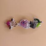 Fine Silver Peacock Saree Pin – Premium Colorful Detailing