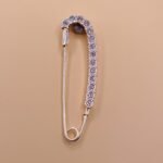 Fine Silver Saree Pin – Timeless Elegant Style