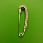 Fine Silver Saree Pin – Timeless Elegant Style