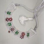 Premium 925 Silver Chatai Pattern Set with Pearl Border