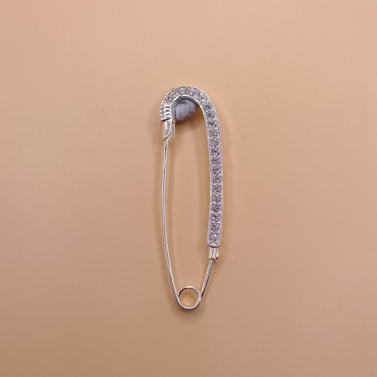 IMG_20251126_102436 . Elegant Pure Silver Crystal Saree Pin