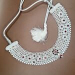 Handcrafted 925 Silver Chatai Pattern Necklace Set